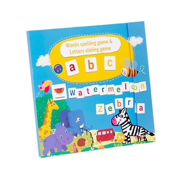 Joc Educativ Alfabet Englez, Flippy, Carte Magnetica Montessori, Recunoastere Litere si Formare Cuvinte, Copii 3+ Ani, 27x26.2x1.5 cm, Multicolor
