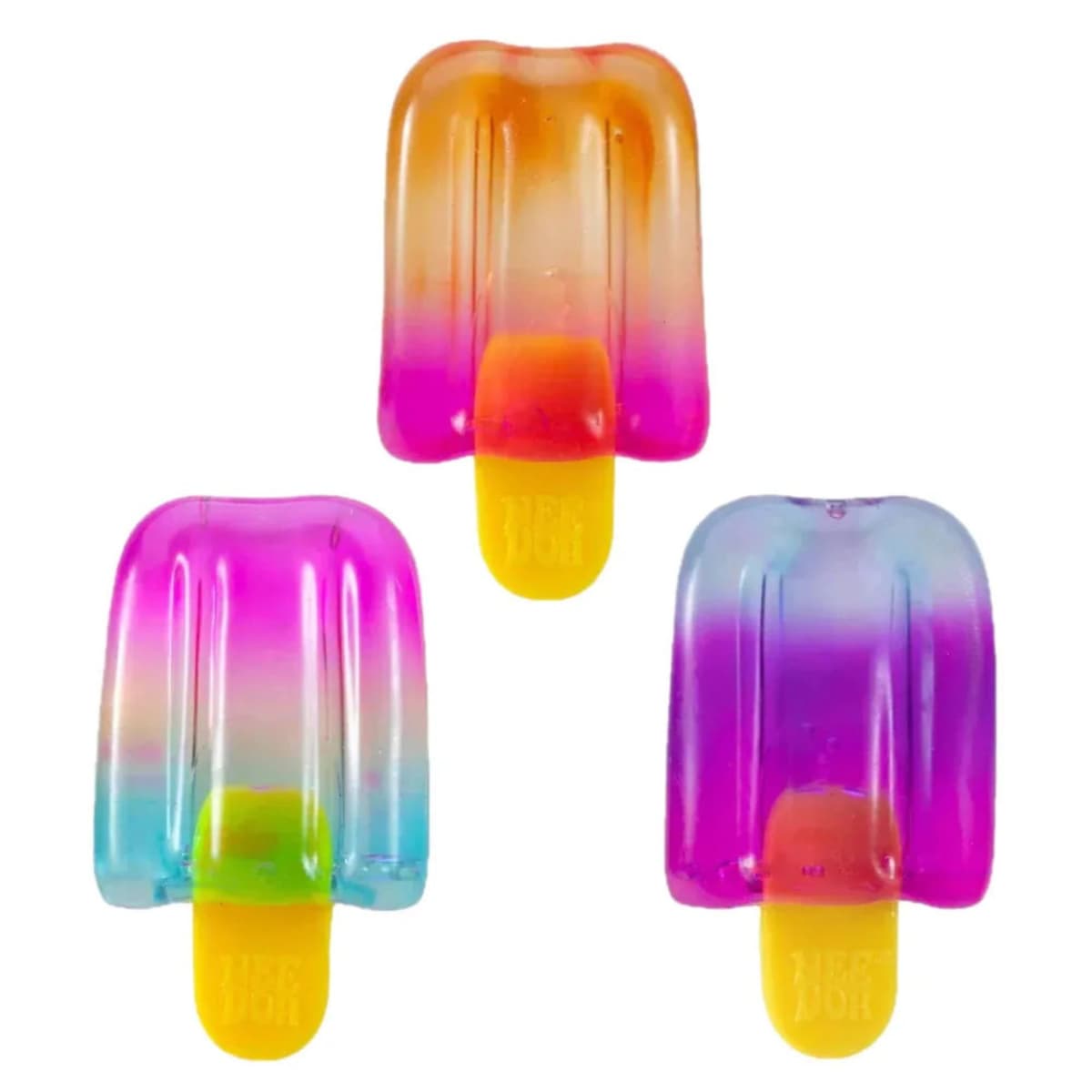 Jucarie Senzoriala Squishy, Flippy, Model Inghetata pe Bat, 1 Bucata, Jucarie Antistres Comprimabila pentru Copii/Adulti, Textura Super Solida, 8.5 x 4 x 6 cm, Culoare Aleatorie