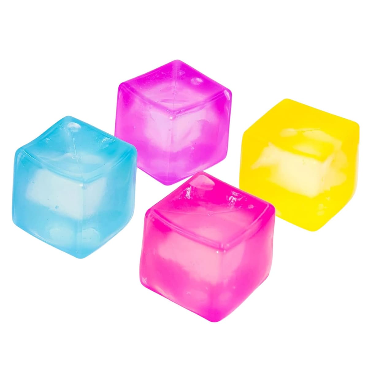 Jucarie Senzoriala Squishy, Flippy, Model Cub de Gheata, 1 Bucata, Jucarie Antistres pentru Copii si Adulti, Efect Calmant cu Revenire Lenta, 5.5 x 5.5 x 5.5 cm, Culoare Aleatorie
