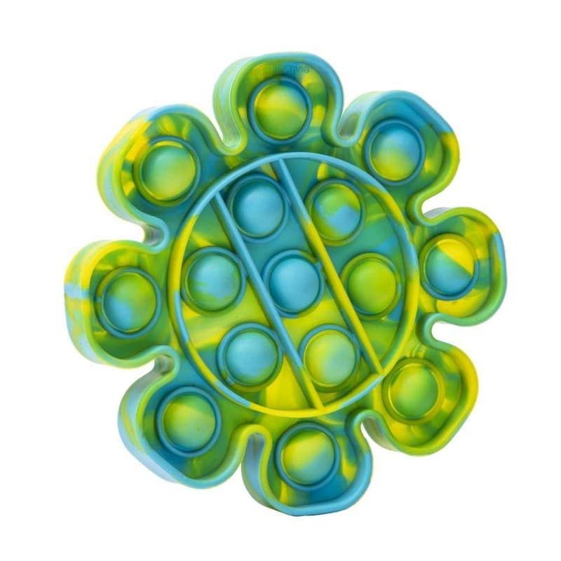 Jucarie Pop it Now & Flip it, Push Bubble Floare Multicolor Model 1