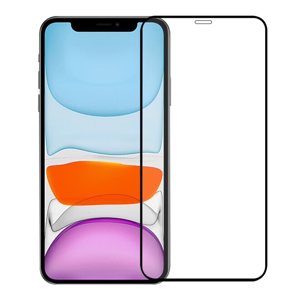 Folie Sticla Securizata Flippy, compatibila cu Apple iPhone 12 Mini , Negru