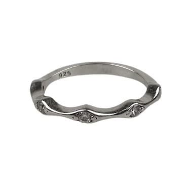 Inel Argint 925, Molecula cu Zirconii M52