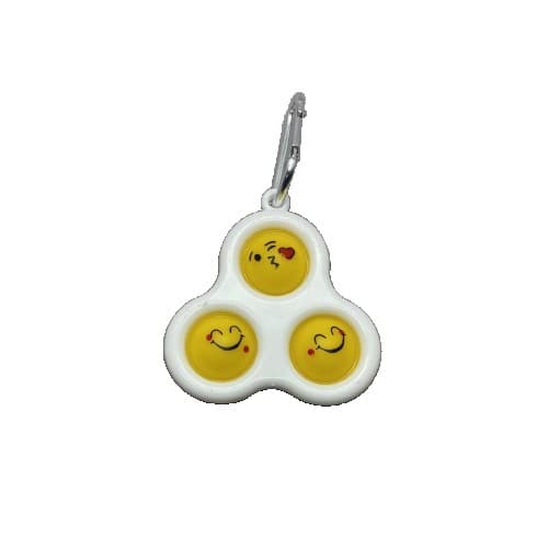 Jucarie Senzoriala Antistres, Simple Dimple, Tip Breloc , Triunghi, Multicolor, 8 cm