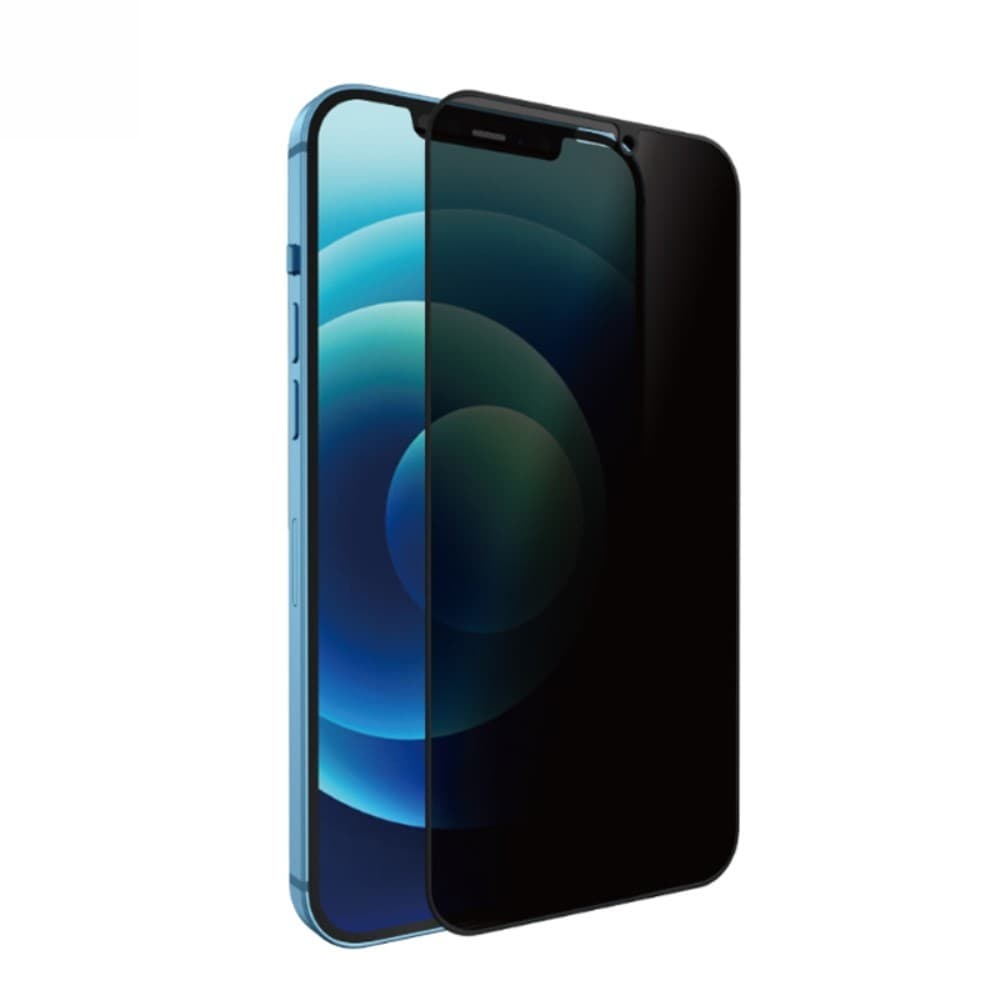 Folie Sticla securizata Flippy compatibila cu Apple iPhone 12 Pro Max Full Glue Privacy Negru
