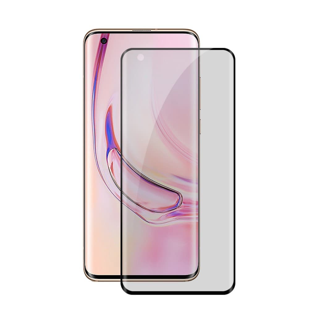 Folie Sticla curbata securizata Flippy compatibila cu Samsung S21 Ultra Full Glue Privacy Negru