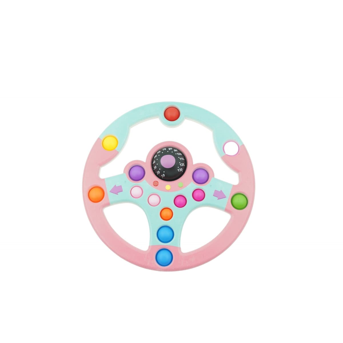 Jucarie senzoriala antistres, Simple Dimple, Volan, Multicolor, V1