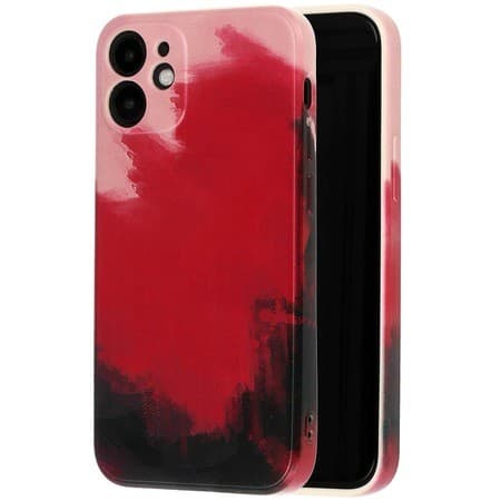 Husa protectie Flippy compatibila cu Apple iPhone 7/8G/SE2020 Tpu Ombre, Roz/Mov/Negru