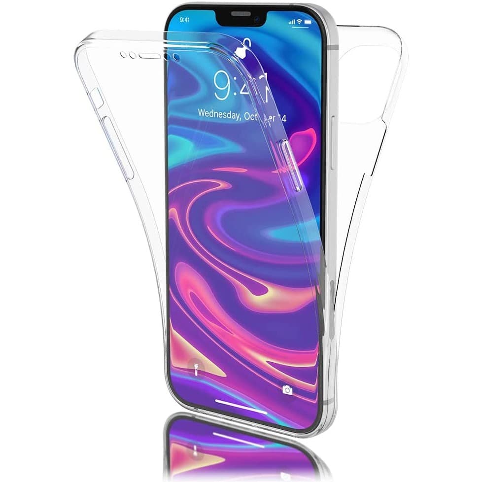 Husa de protectie Flippy compatibila cu Apple iPhone 13 Full Tpu 360 Transparent