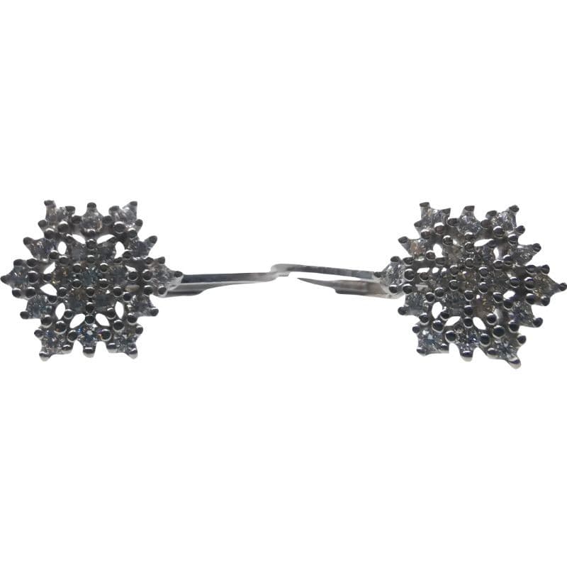 Cercei Argint 925 Fulg de Nea Tortita Mare