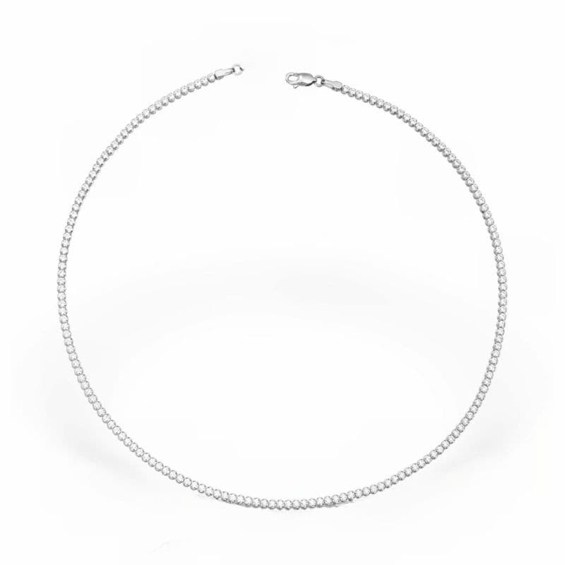 Colier din Argint 925 tip Tenis, 38 cm