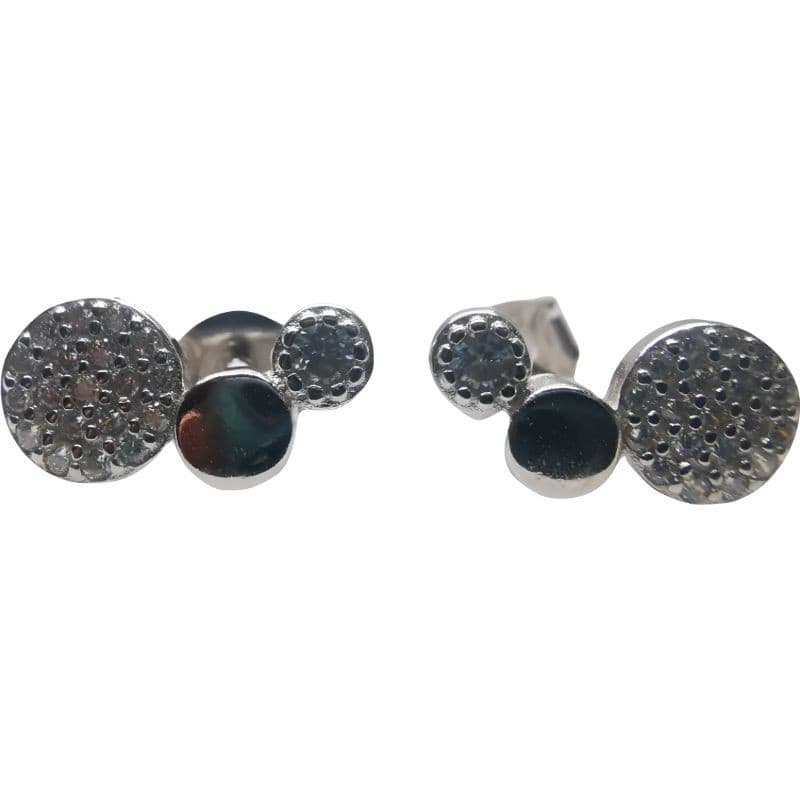 Cercei Argint 925 Trio cu Pietre