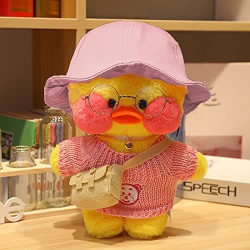 Jucarie de plus Ratusca Lalafanfan Flippy, Haine si Accesorii Random, Galben