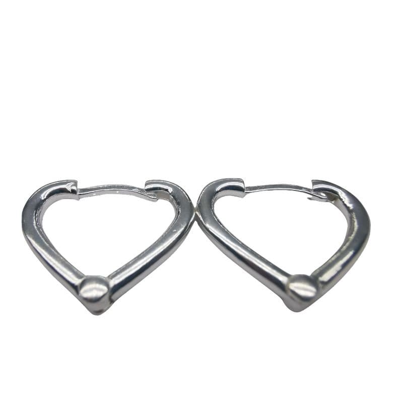 Cercei Argint 925 Inima Contur, 3.62 g