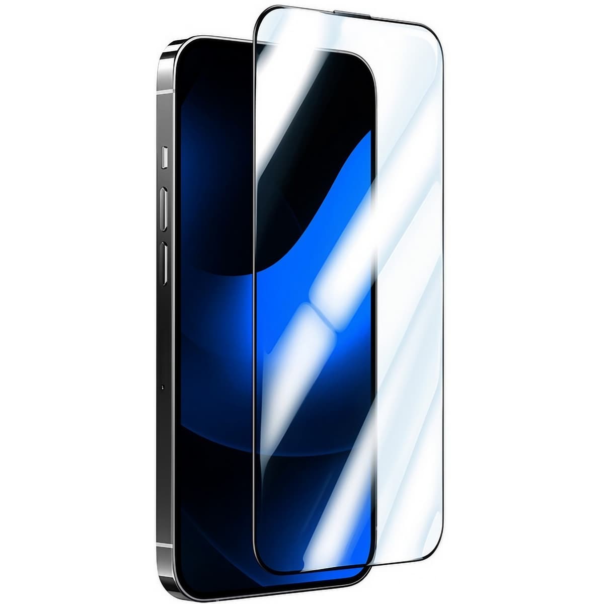 Folie de Protectie, Flippy, compatibila cu Apple iPhone 14 Pro Max, Electrostatica, Sticla Securizata, Top Glass
