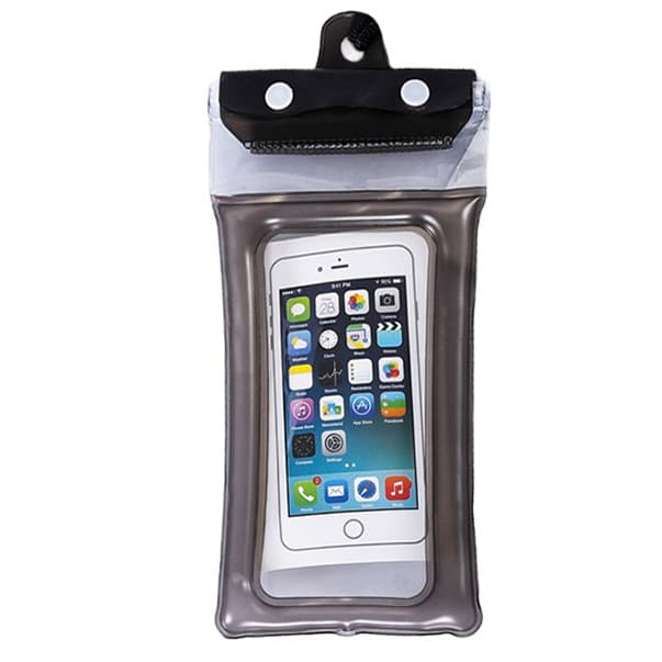 Husa subacvatica Zip Waterproof Flippy, Snowproof, Universala, Impermeabila, cu Snur, pentru telefon sau documente, Negru