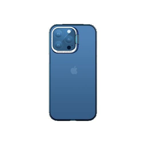 Husa de protectie pentru iPhone 14 Pro Max, cu suport metalic pentru camera, Bracket Series, Flippy, Protectie Antisoc, PC