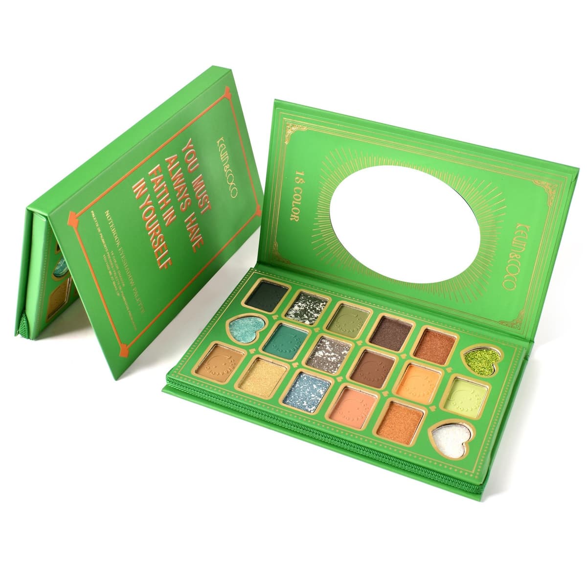 Paleta de farduri Kevin&Coco cu 18 culori pigmentate , Flippy