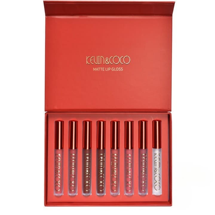 Set 8 rujuri mate, rezistente la transfer, Kevin&Coco, 2.5 ml