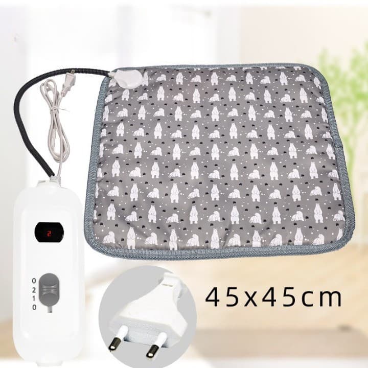 Patura electrica pentru animale de companie, perna pentru caini, 45 x 45 cm, 25W, 2 trepte de reglaj perna pentru pisici