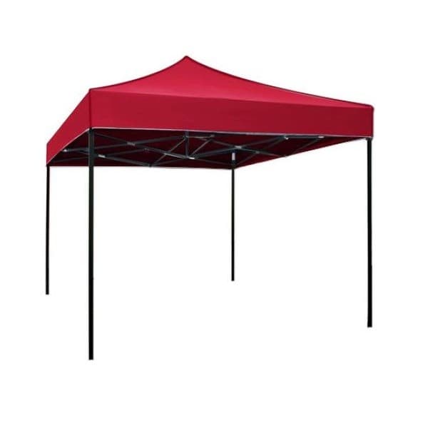 Cort pliabil pentru Evenimente, cadru metalic pentru curte si gradina, 2x3 m, Rosu, Flippy