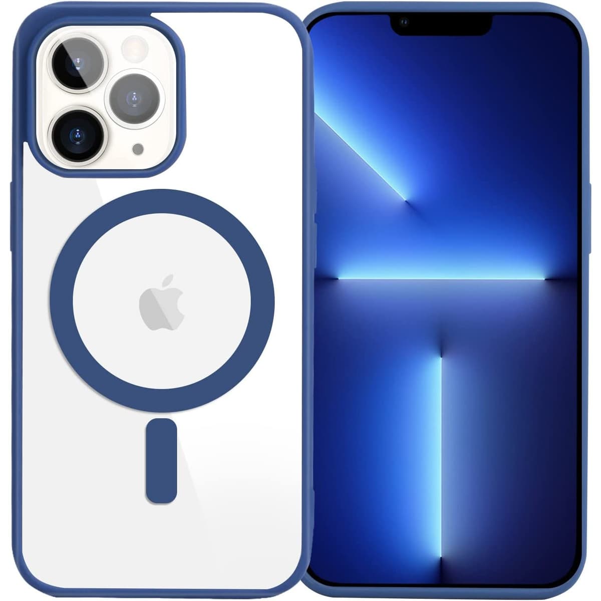 Husa MagSafe pentru Apple iPhone 12/ 12 Pro, Full Cover, Frosted Acrylic Color Big Hole, Magnetica, Incarcare Wireless