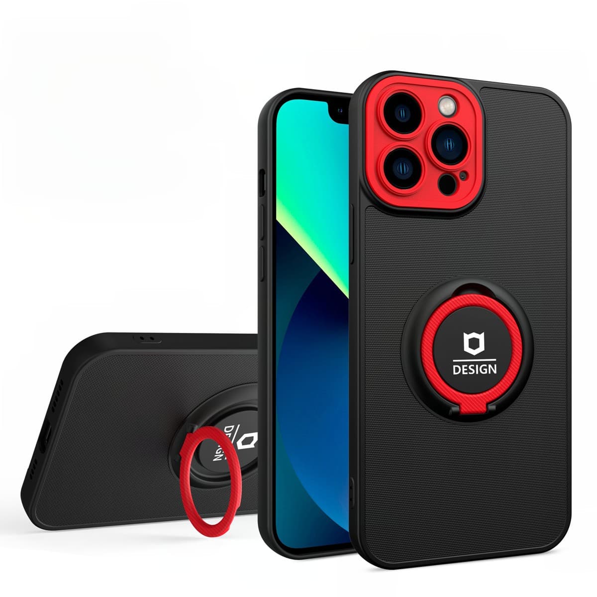 Husa de protectie Eagle eye pentru Apple iPhone 12, Rezistenta la socuri, Protectie camera, Cu inel de prindere magnetic