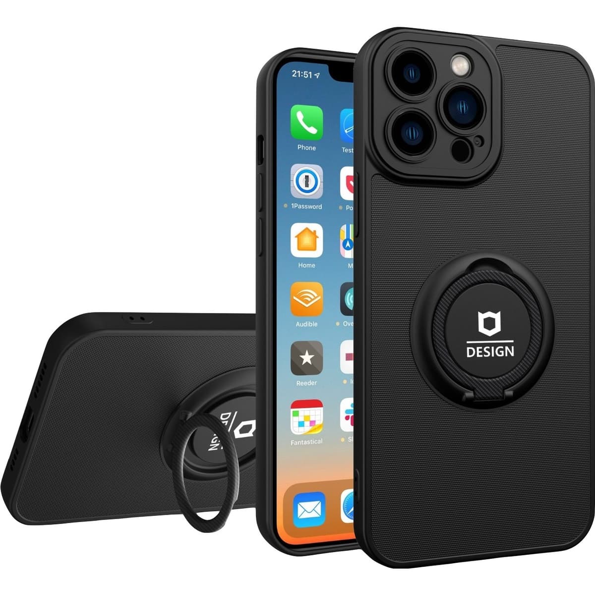 Husa Eagle Eye cu Stand pentru Motorola G22, Negru, Suport Auto Magnetic, Protectie Antisoc, Flippy