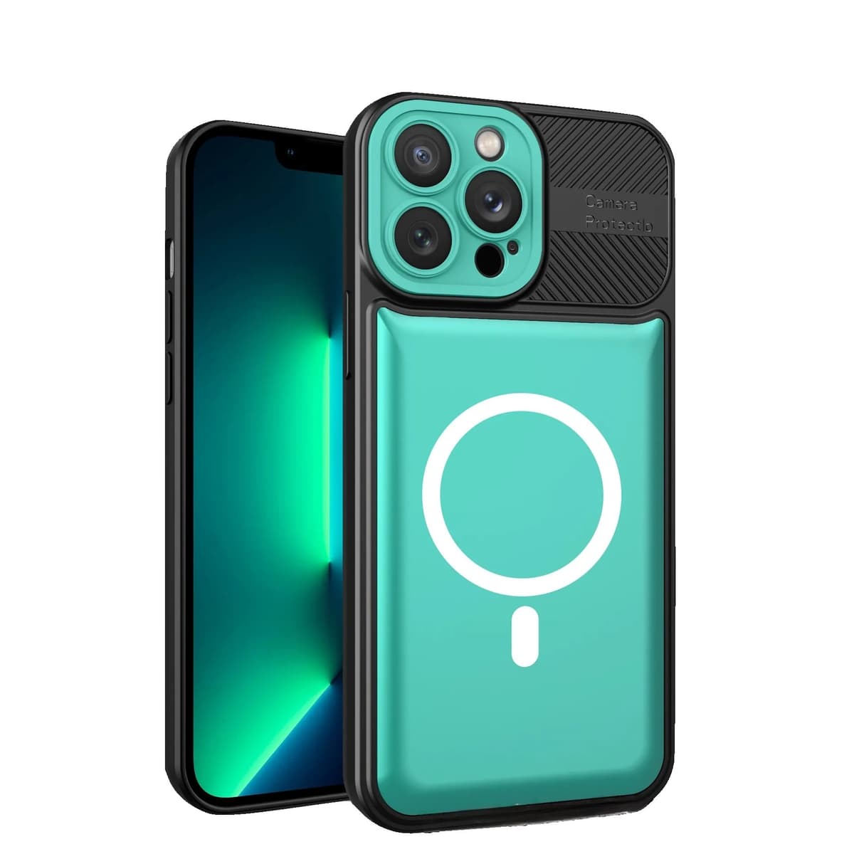 Husa pentru Apple iPhone 14 MagSafe, Urban Armor, Flippy, Verde deschis, suport magnetic