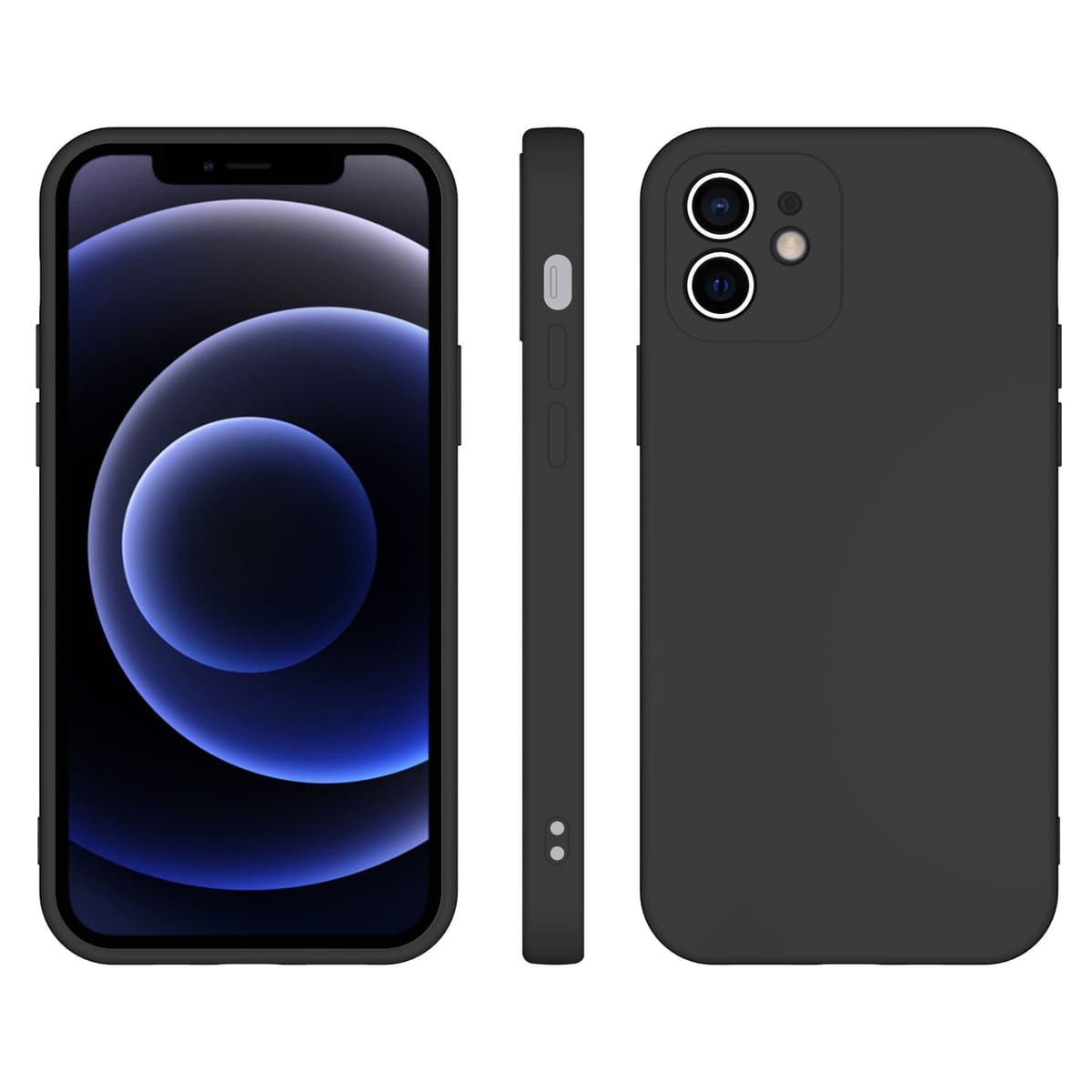 Husa pentru Samsung Galaxy S22 Ultra, Flippy, Liquid Silicone, cu Microfibra pe interior, Protectie Antisoc, Negru