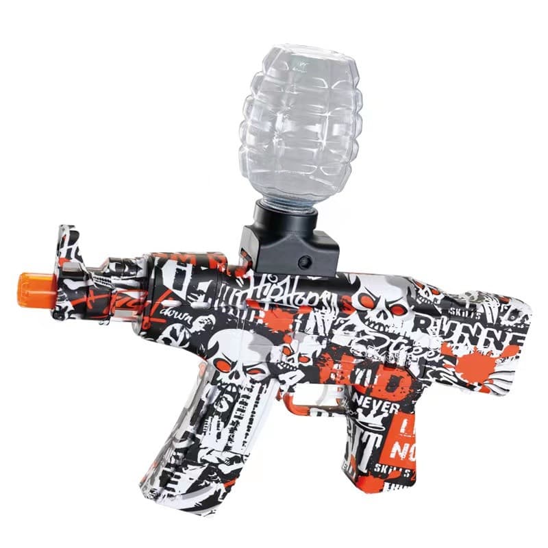 Mitraliera de jucarie electrica Flippy cu bile de hidrogen de gel, gun bluster, tragere in rafala, varsta peste 6 ani