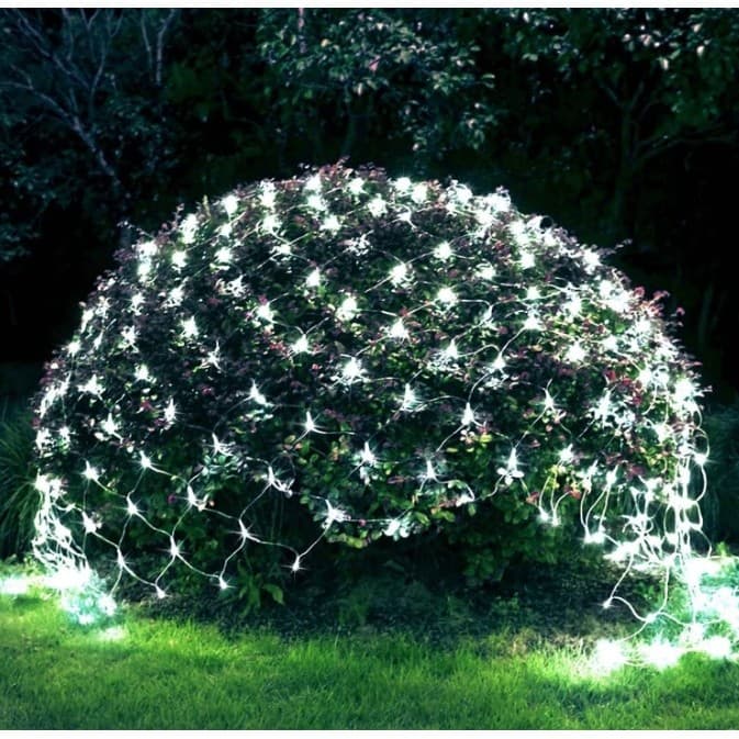 Instalatie Craciun Yoto, Tip Plasa, 3 m x 3 m, 320 LED-uri, Prelungitor 1.5 m, 8 Jocuri de Lumini, Interconectabila, Fir