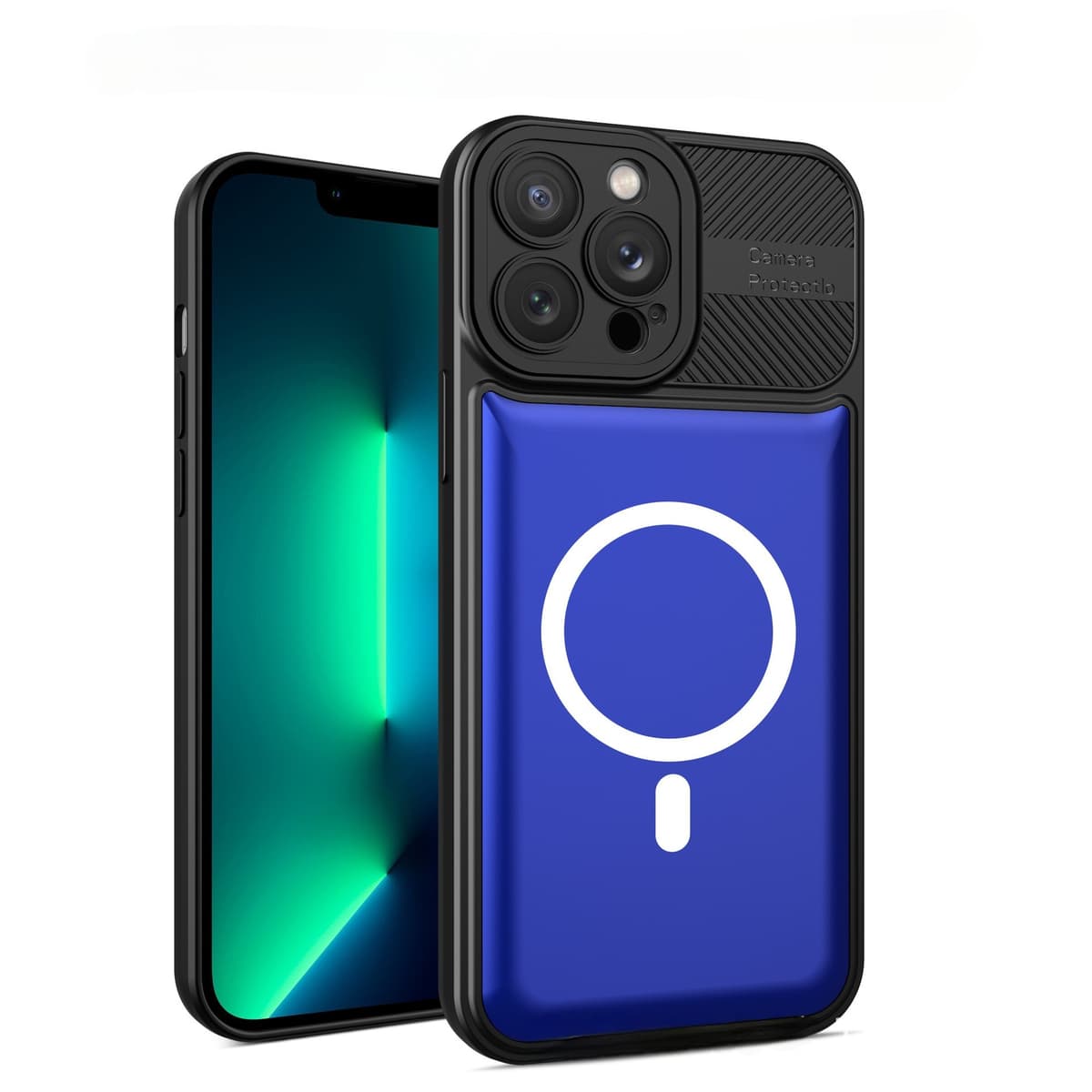Husa Urban Armor pentru Samsung A34 5G Albastru, Suport Auto Magnetic, Protectie Antisoc, Flippy