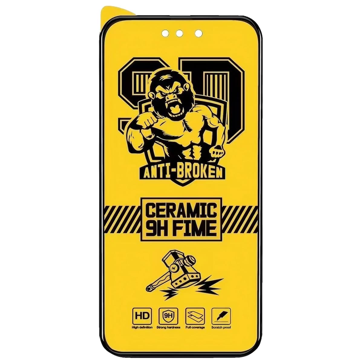 Folie de protectie Ceramica Flippy®, Transparenta HD, 9H, pentru Samsung Galaxy S23 margini negre