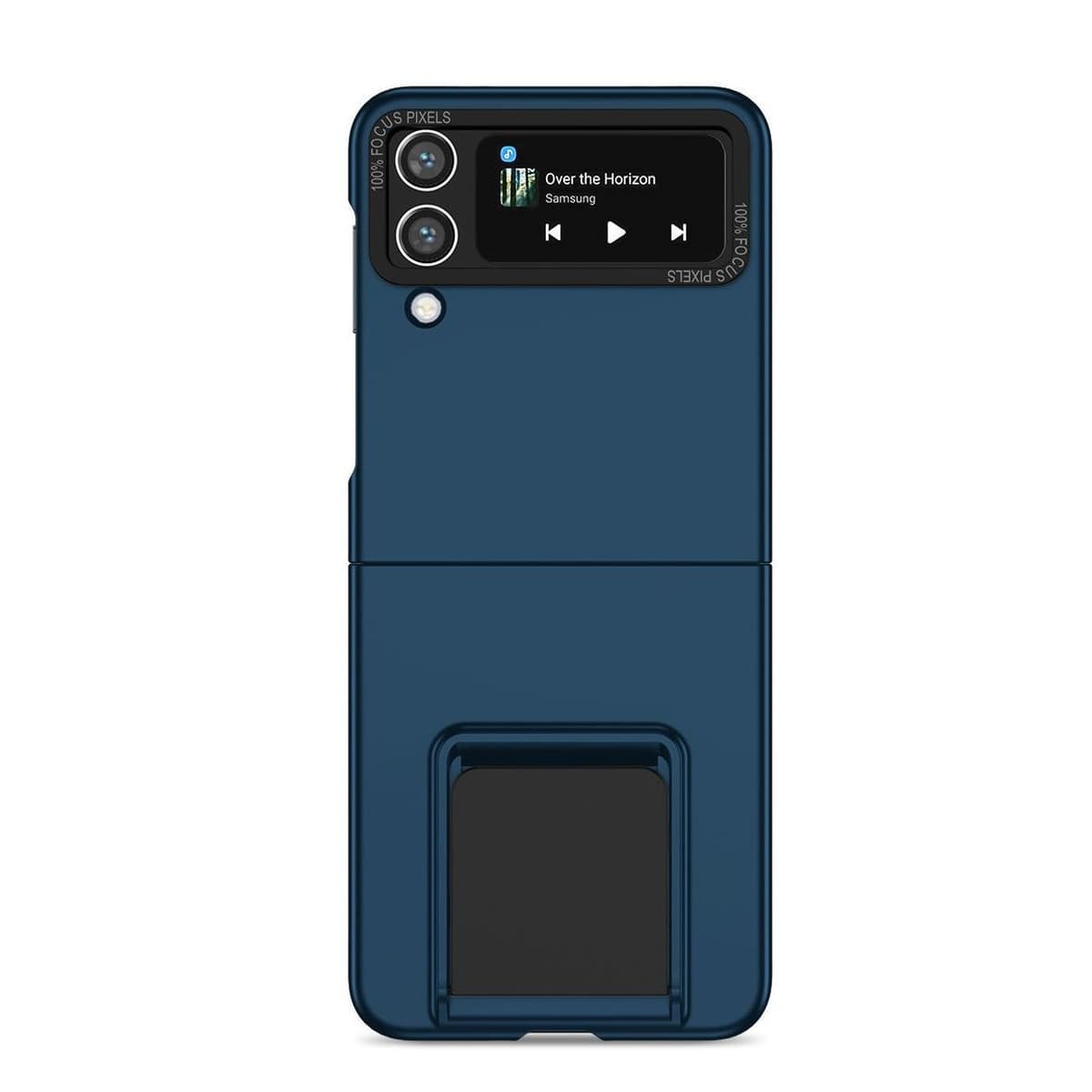 Husa de Protectie, Flippy, pentru Samsung Galaxy Z Flip 4 / Z Flip 4 5G, din PC, cu Pliere Tridimensionala, Multifunctionala, Albastra