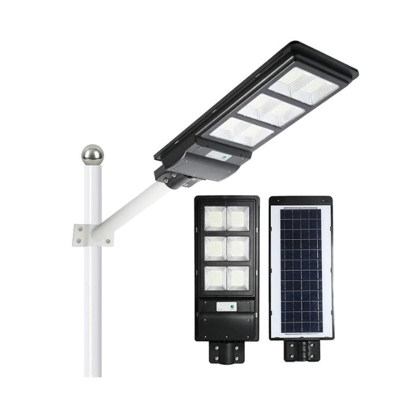 Lampa solara stradala Flippy, cu telecomanda, senzor de miscare si lumina, suport prindere, 135 LED-uri, IP65, ABS, 8AH