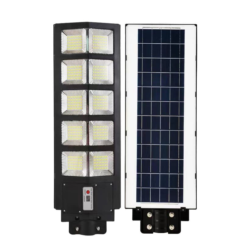 Lampa solara stradala Flippy, cu telecomanda, senzor de miscare si lumina, suport prindere, 225 LED-uri, IP65, ABS, 15AH