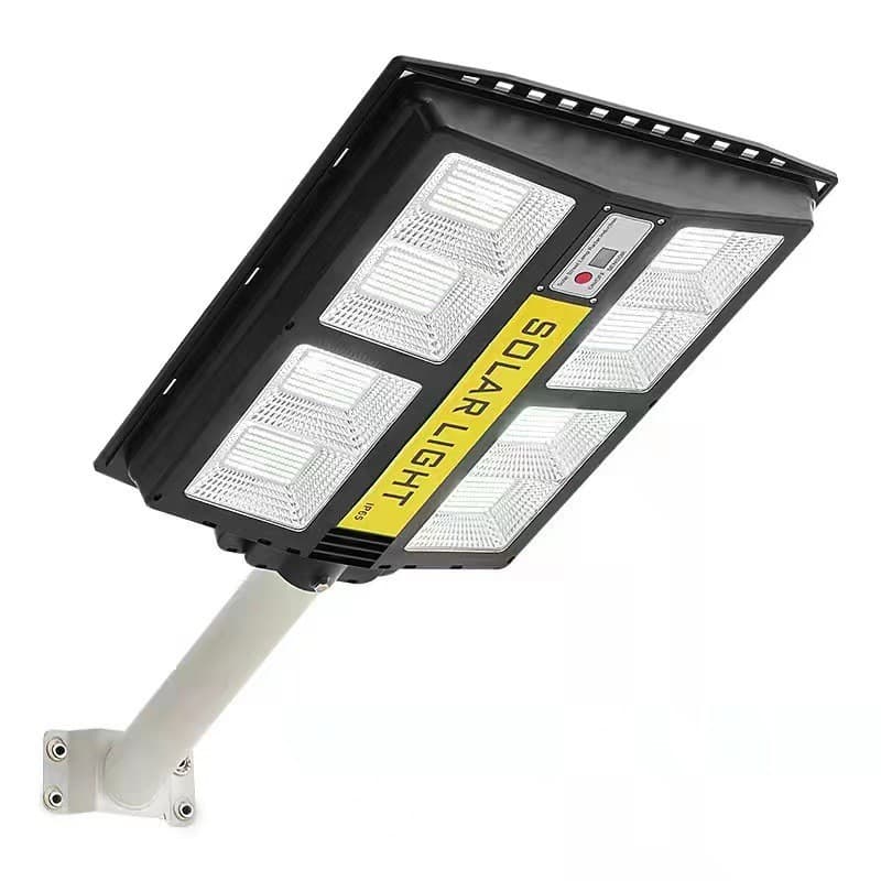 Lampa solara stradala Flippy, cu telecomanda, senzor de miscare si lumina, suport prindere, 720 LED-uri, IP65, ABS, 15AH