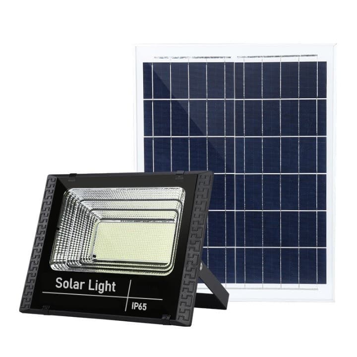 Proiector LED SMD 300W cu incarcare solara Flippy, panou solar, cu telecomanda, suport prindere, material ABS, 14AH, 1032