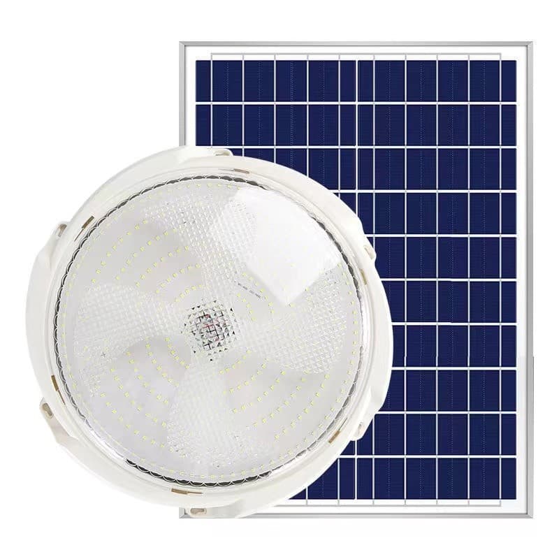 Plafoniera solara Flippy, 500 W, diametru 360 MM, cu telecomanda, 6V/15W, Clasa A, 418 LED-uri, Lungime prelungitor 4.6 m