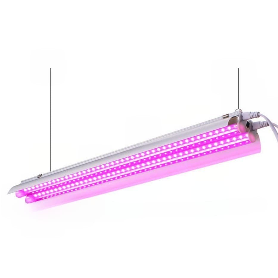 Lampa dubla pentru cresterea plantelor Flippy, 50 cm, T5, tehnologie LED, nu afecteaza plantele, potrivit pentru intregul