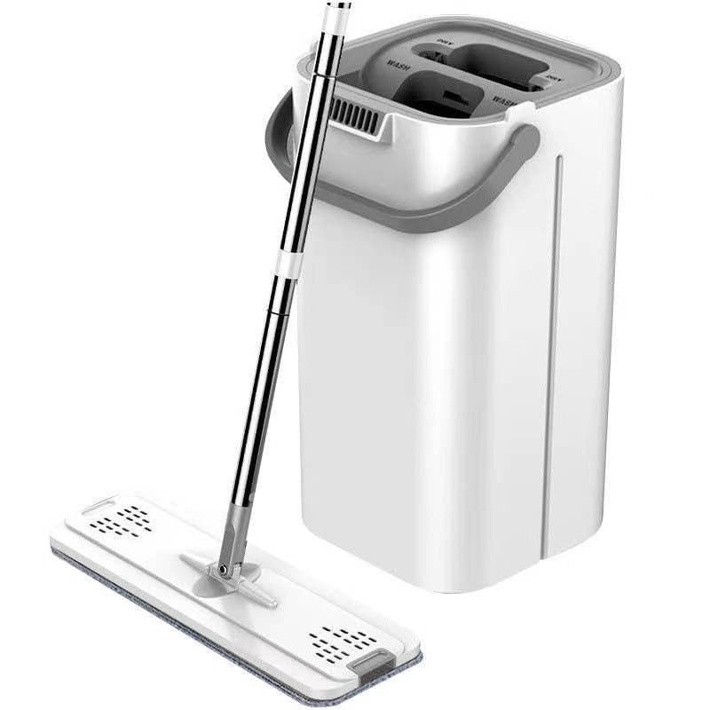 Set de curatenie Flippy, mop si galeata, galeata 5.7 l, 4 rezerve microfibra incluse, design modern, pentru interior