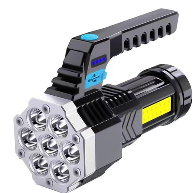 Lanterna LED Lumina Puternica, Rezistenta la Apa, Tip Proiector COB, Flippy, Lanternă Reincarcabila, USB, cu Maner pentru