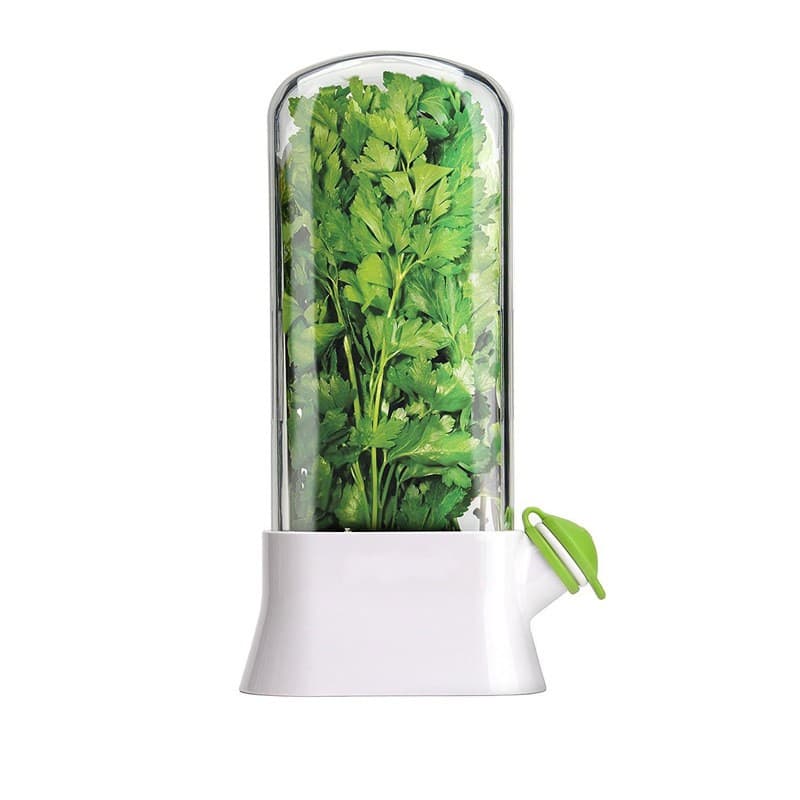 Recipient de Pastrare a Ierburilor cu Capac de Umplere cu Apa, Flippy, Proaspat, Curat, Fara BPA, Practic, Durabil, 27x16