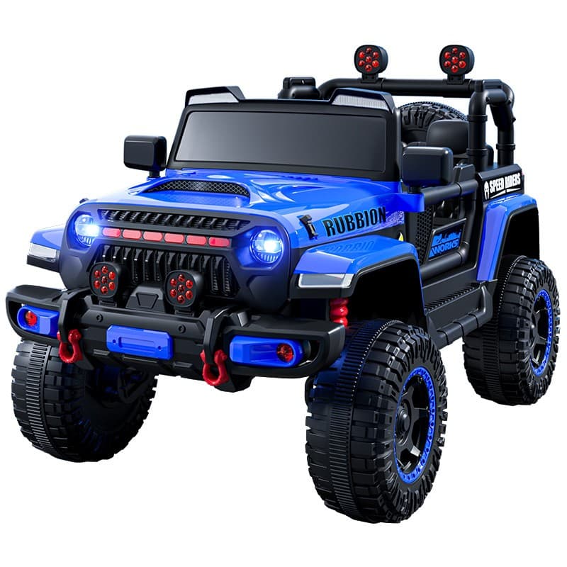 Masina Electrica pentru Copii, Flippy, Off-Road, Conectare Bluetooth, telecomanda, Tractiune Spate, Lumina Intermitenta, Baterie 12V 7Ah, 120 x 63 x