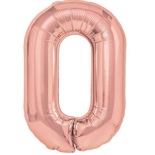 Balon din Folie Metalizata Flippy, Figurina Cifra, Tema Aniversare 100 cm, Ambalaj Individual, Pai inclus, Umflare cu Aer