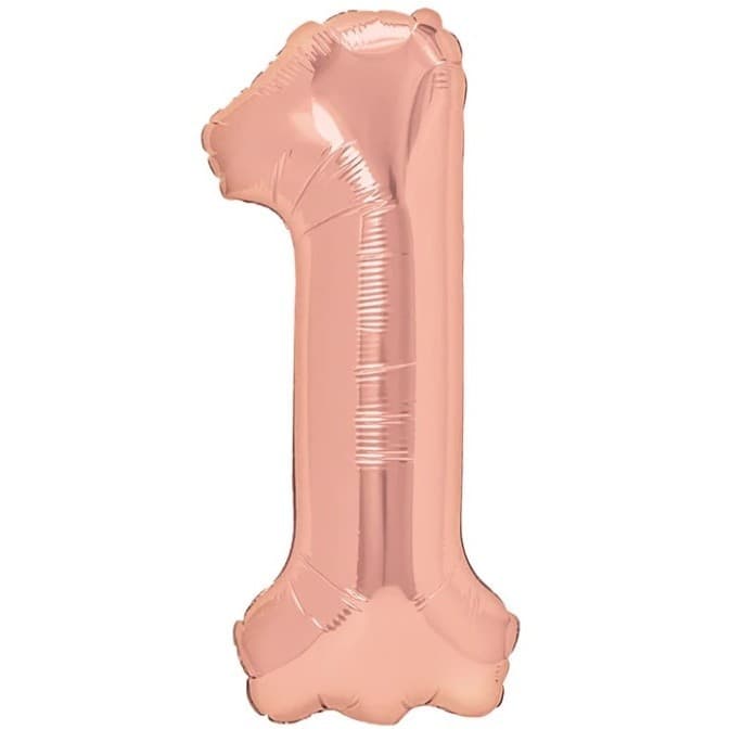 Balon din Folie Metalizata Flippy, Figurina Cifra, Tema Aniversare 100 cm, Ambalaj Individual, Pai inclus, Umflare cu Aer