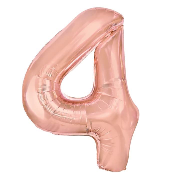 Balon din Folie Metalizata Flippy, Figurina Cifra, Tema Aniversare 100 cm, Ambalaj Individual, Pai inclus, Umflare cu Aer