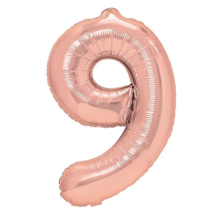 Balon din Folie Metalizata Flippy, Figurina Cifra, Tema Aniversare 100 cm, Ambalaj Individual, Pai inclus, Umflare cu Aer