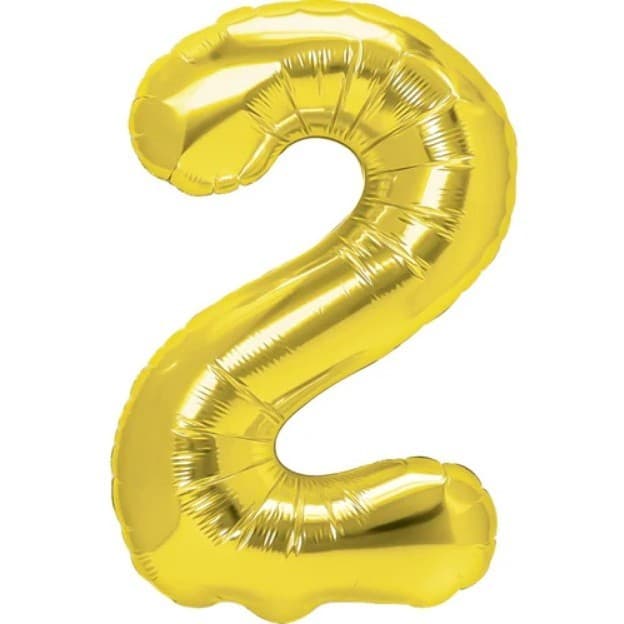 Balon din Folie Metalizata Flippy, Figurina Cifra, Tema Aniversare 100 cm, Ambalaj Individual, Pai inclus, Umflare cu Aer