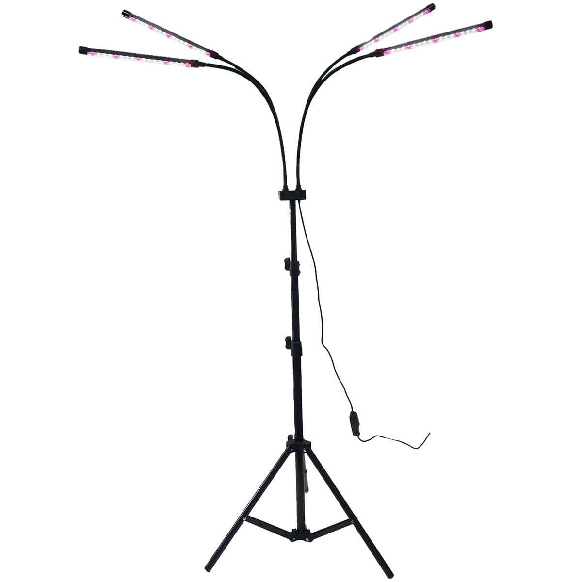 Lampa UV pentru cresterea plantelor, Flippy, 4 capete, putere 30W, 108 LED-uri Lampa cu lumina Ultra-Violet, Lampa cu Picior